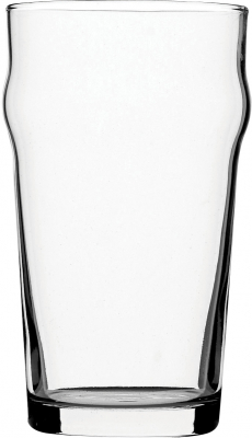 UTOPIA TOUGHENED NONIC BEER GLASS 20OZ LCE @10OZ X48