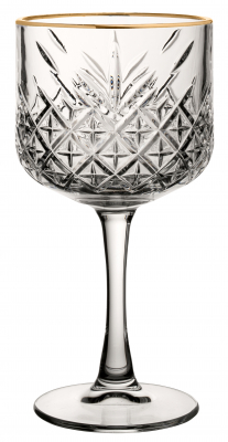 UTOPIA TIMELESS VINTAGE GOLD COCKTAIL GLASS 19.25OZ 55CL