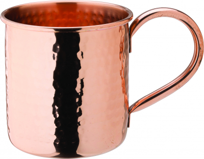 UTOPIA COPPER HAMMERED MUG 18OZ 51CL F93036