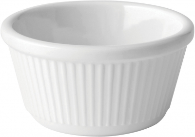 UTOPIA FLUTED WHITE RAMEKIN 4OZ 12CL