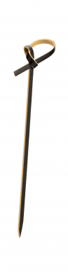 UTOPIA BAMBOO BLACK KNOTTED PICK 3.5Inch