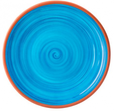 UTOPIA CALYPSO MELAMINE BLUE PLATE 14Inch