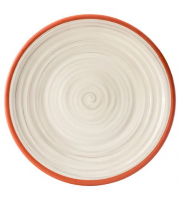 UTOPIA CALYPSO MELAMINE WHITE PLATE 14Inch