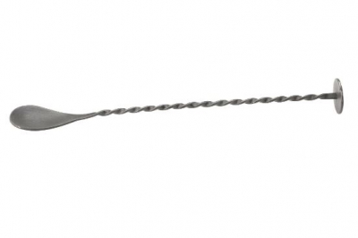 MATT PEWTER EFFECT COCKTAIL MIXING SPOON 11Inch 28CM    X12