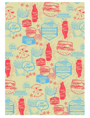 UTOPIA BURGER PRESENTATION PAPER 10 X 17Inch (25.5 X 43CM)