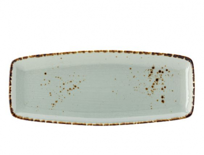 UTOPIA VITRIFIED PORCELAIN UMBRA BRIAR OBLONG PLATE 11.8Inch