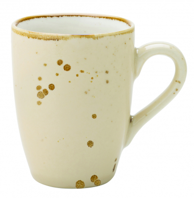 UTOPIA VITRIFIED PORCELAIN EARTH LINEN MUG 12OZ