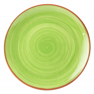 UTOPIA SUPERIOR TERRACOTTA SALSA GREEN PLATE 7.8Inch