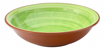 UTOPIA SUPERIOR TERRACOTTA SALSA GREEN BOWL 8Inch