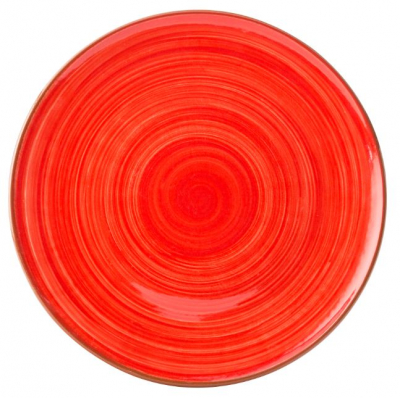 UTOPIA SUPERIOR TERRACOTTA SALSA RED PLATE 11Inch