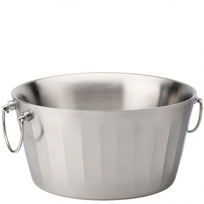 SATIN DOUBLE WALL ICE BATH 14.5 X 7.5Inch (37 X 19CM)