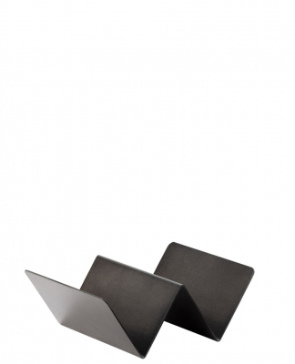 BLACK DOUBLE STREET FOOD STAND 13.5CM X 10CM