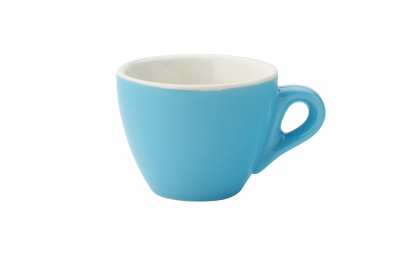 UTOPIA SUPER VITRIFIED PORCELAIN BARISTA BLUE ESPRESSO CUP 2.8OZ