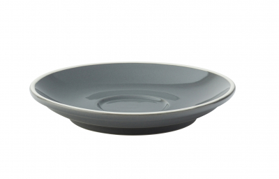 UTOPIA SUPER VITRIFIED PORCELAIN BARISTA GREY ESPRESSO SAUCER 4.5Inch