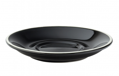 UTOPIA SUPER VITRIFIED PORCELAIN BARISTA BLACK SAUCER 6Inch