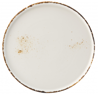 UTOPIA VITRIFIED PORCELAIN CREAM UMBRA COUPE PLATE 9Inch