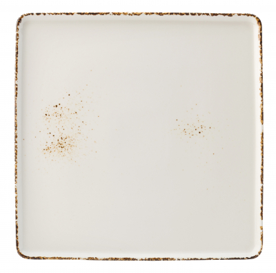 UTOPIA VITRIFIED PORCELAIN CREAM UMBRA SQUARE PLATE 10Inch