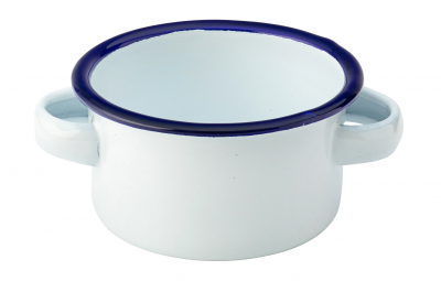 UTOPIA EAGLE ENAMEL WHITE MINI CASSEROLE DISH 4.3Inch