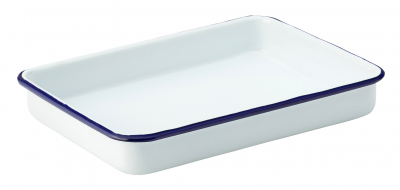 UTOPIA EAGLE ENAMEL WHITE BAKING TRAY 6.7X5.1Inch