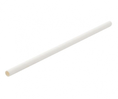 UTOPIA WHITE PAPER SIP STRAW 5.5Inch 14CM (5MM BORE) F90193