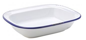 UTOPIA AVEBURY BLUE STONEWARE PIE DISH 9.5Inch