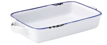 UTOPIA AVEBURY BLUE STONEWARE SMALL RECTANGULAR DISH 6.9Inch