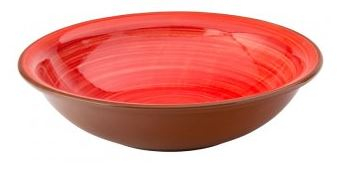UTOPIA SUPERIOR TERRACOTTA SALSA RED BOWL 8Inch