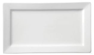 UTOPIA WHITE SUPER VITRIFIED PORCELAIN TITAN RECTANGULAR PLATTER 13X9.5Inch