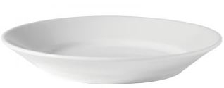 UTOPIA WHITE SUPER VITRIFIED PORCELAIN TITAN DEEP WINGED PLATE 11Inch