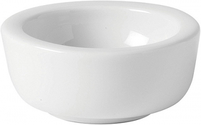 UTOPIA WHITE SUPER VITRIFIED PORCELAIN TITAN BUTTER PAT 1OZ