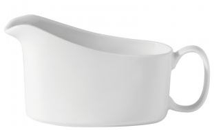UTOPIA WHITE SUPER VITRIFIED PORCELAIN TITAN SAUCE BOAT 7OZ