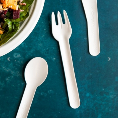 6.2Inch COMPOSTABLE PAPER FORK X1000