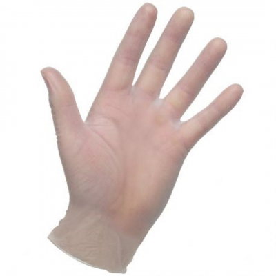 CLEAR VINYL GLOVES POWDER FREE MEDIUM X 100