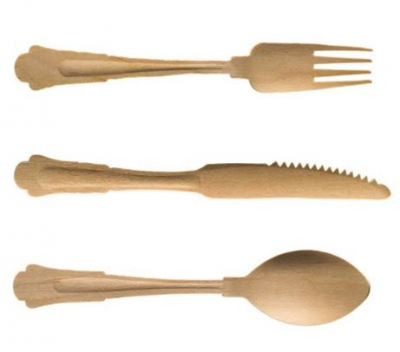 VICTORIAN SPOON 190MM WOODEN X100