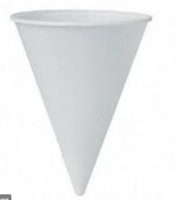 4.5OZ BIODEGRADABLE WATER CONE
