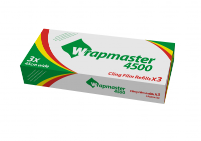 WRAPMASTER 18Inch CLINGFILM 3 ROLLS