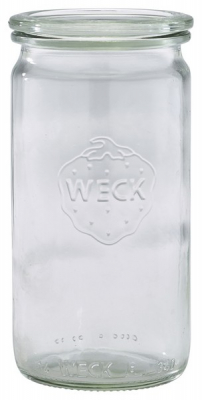 GENWARE WECK CYLINDRICAL JAR & LID 34CL X12 WECK975