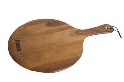 WOODEN PRESENTATION ROUND PIZZA BOARD 30CM