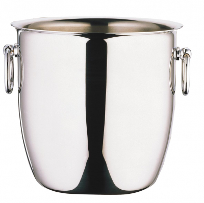 ELIA DELUXE STAINLESS STEEL WINE CHAMPAGNE COOLER BELLY SHAPED 6.7Inch