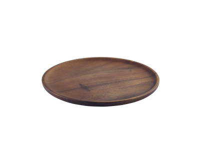 GENWARE ACACIA WOOD ROUND SERVING PLATE 10.2Inch