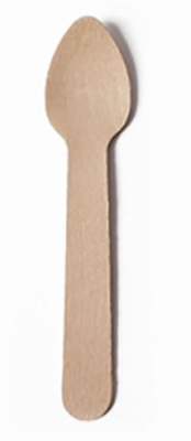 SMALL WOODEN COFFEE TEASPOON