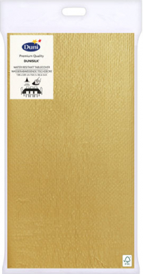 DUNISILK TABLECOVER 138X220CM GOLD X5