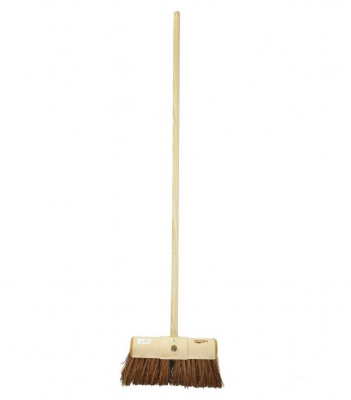 WOODEN YARD BROOM WITH HANDLE 13Inch