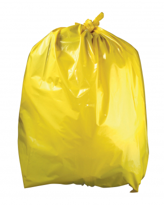 YELLOW REFUSE SACK HEAVY DUTY 18 X 29 X 38Inch