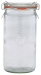 GENWARE WECK CYLINDRICAL JAR & LID 34CL X12 WECK975 GENWARE WECK CYLINDRICAL JAR & LID 34CL X12 WECK975